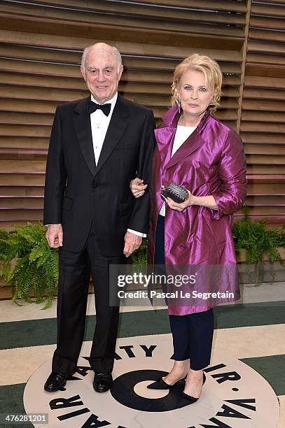 Philanthropist Marshall Rose and actress Candice Bergen attend the 2014 Vanity Fair Oscar Party hosted by Graydon Carter on March 2, 2014 in West...