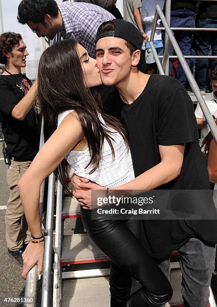 Madison Beer and Jack Gilinsky attend Mudd and Op present Digifest at Citifield on June 6, 2015 in New York City.