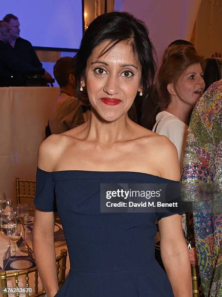 Manjinder Virk attends an after party following the South Bank Sky Arts awards at The Savoy Hotel on June 7, 2015 in London, England.