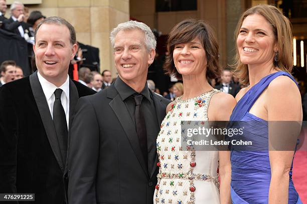 Directors Chris Sanders, Kirk DeMicco, producers Kristine Belson, and Jane Hartwel attends the Oscars held at Hollywood & Highland Center on March 2,...