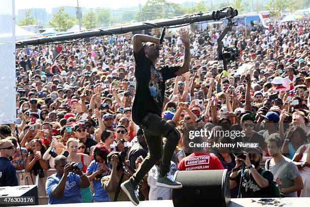 Travis Scott performs during 2015 Hot 97 Summer Jam at MetLife Stadium on June 7 in East Rutherford, New Jersey.