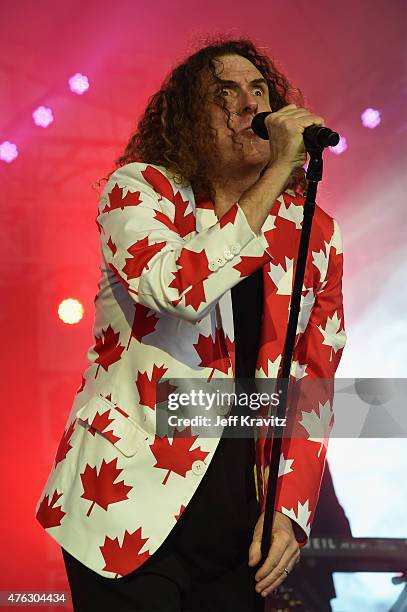 Weird Al Yankovic performs during the 2015 Governors Ball Music Festival at Randall's Island on June 7, 2015 in New York City.