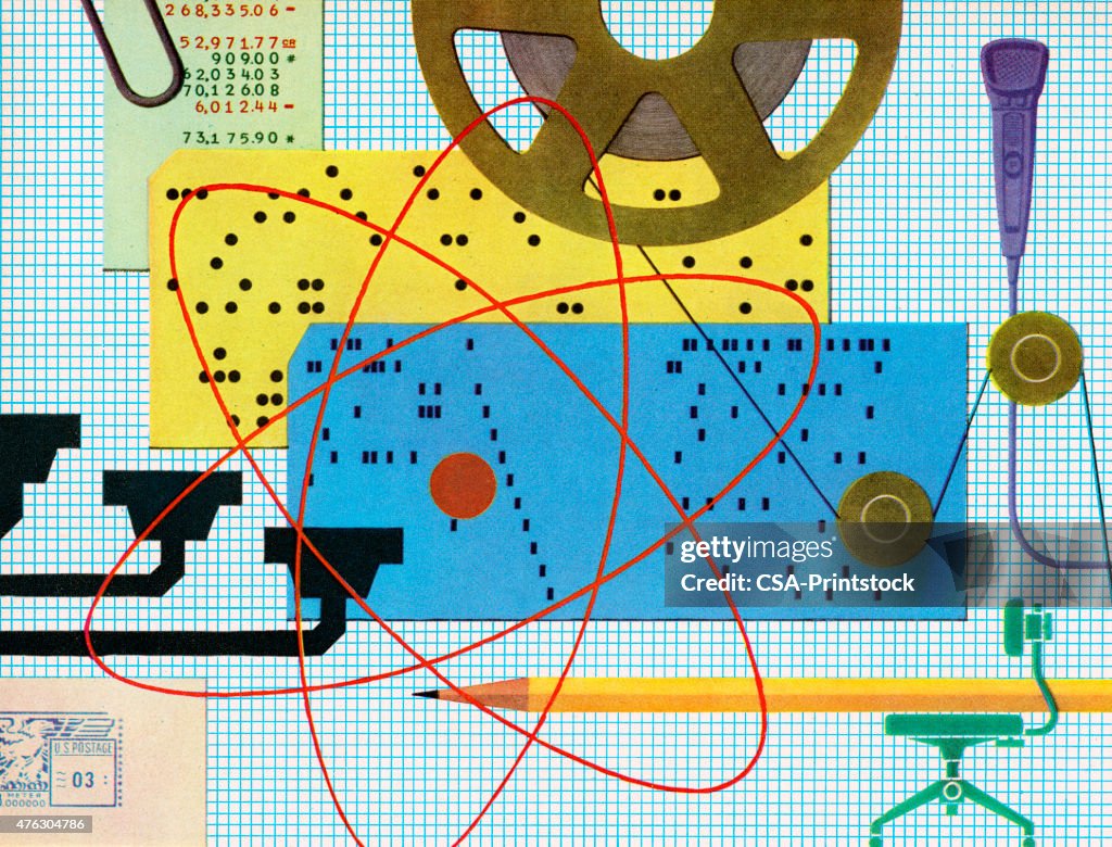 Collage Science Work Science Collage High-Res Vector Graphic - Getty Images