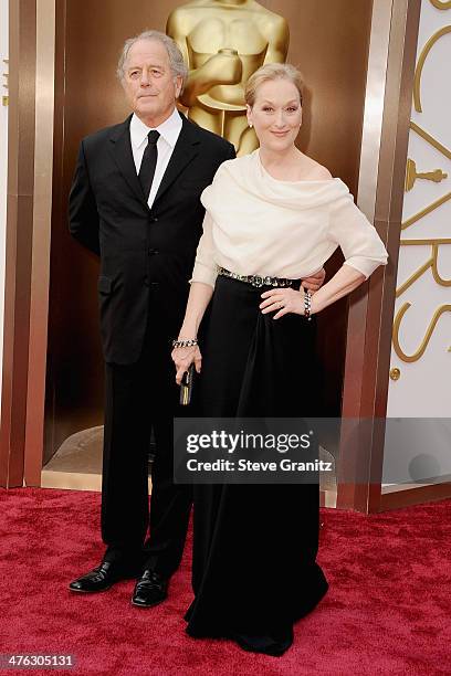 Actress Meryl Streep and sculptor Don Gummer attend the Oscars held at Hollywood & Highland Center on March 2, 2014 in Hollywood, California.