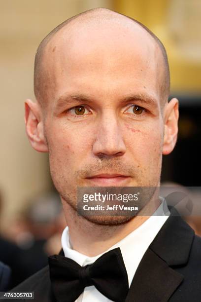 Rick Rowley attends the 86th Oscars held at Hollywood & Highland Center on March 2, 2014 in Hollywood, California.