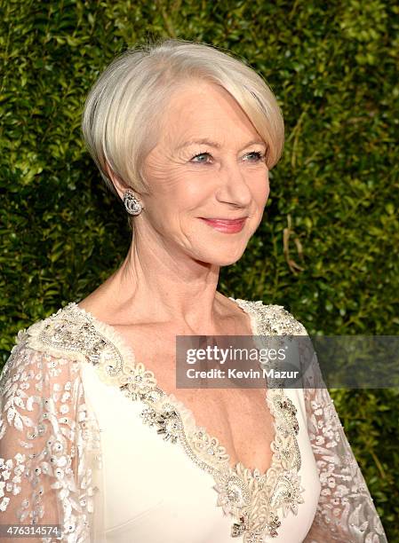 Helen Mirren attends the 2015 Tony Awards at Radio City Music Hall on June 7, 2015 in New York City.