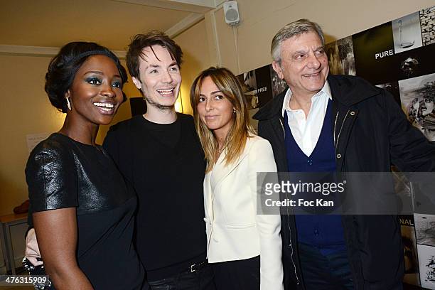Aissa Maiga, Maxime Simoens, Julia Toledano and Sydney ToledanoÊattend the Maxime Simoens show as part of the Paris Fashion Week Womenswear...