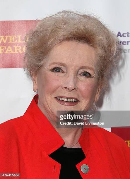 Actress Millicent Martin attends the Actors Fund's 19th Annual Tony Awards Viewing Party at the Skirball Cultural Center on June 7, 2015 in Los...