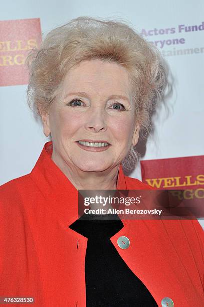 Actress Millicent Martin attends The Actors Fund's 19th Annual Tony Awards viewing party at Skirball Cultural Center on June 7, 2015 in Los Angeles,...