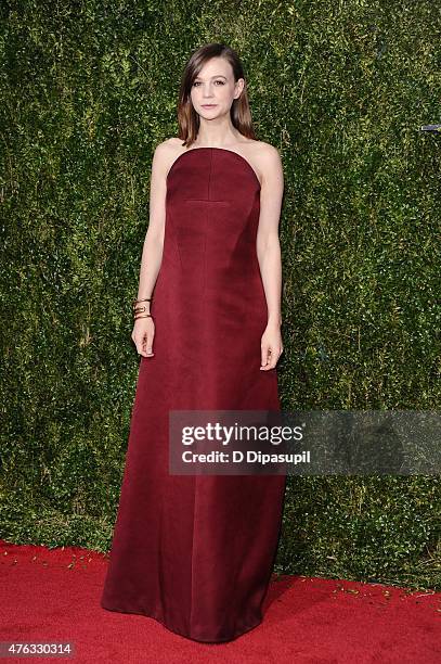 Carey Mulligan attends the American Theatre Wing's 69th Annual Tony Awards at Radio City Music Hall on June 7, 2015 in New York City.