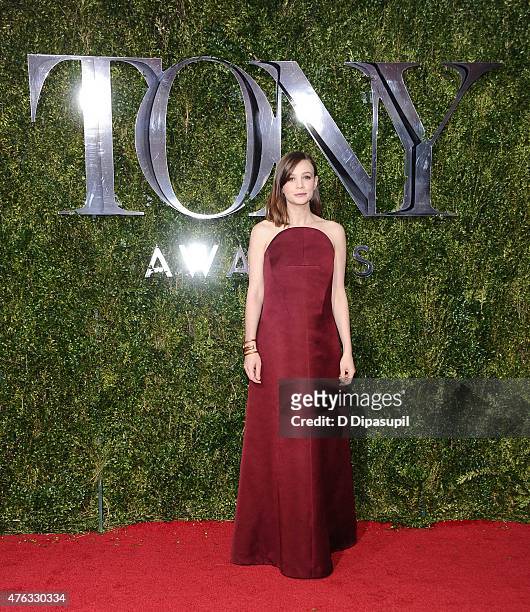 Carey Mulligan attends the American Theatre Wing's 69th Annual Tony Awards at Radio City Music Hall on June 7, 2015 in New York City.