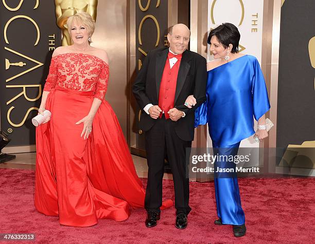 Actress Lorna Luft, Joseph Luft and singer Liza Minnelli attend the Oscars held at Hollywood & Highland Center on March 2, 2014 in Hollywood,...