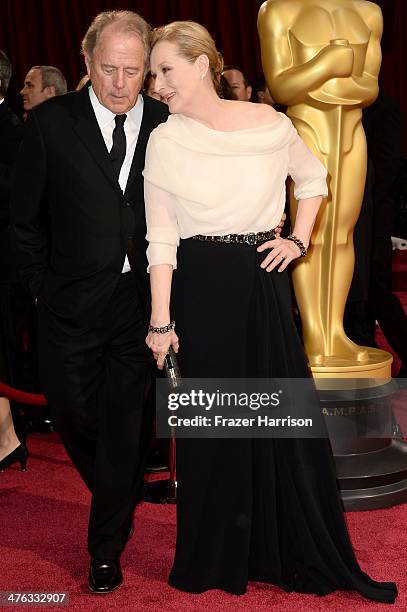 Don Gummer and actress Meryl Streep attend the Oscars held at Hollywood & Highland Center on March 2, 2014 in Hollywood, California.