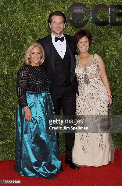 Bradley Cooper, , Gloria Campano, , and Holly Cooper attend American Theatre Wing's 69th Annual Tony Awards at Radio City Music Hall on June 7, 2015...