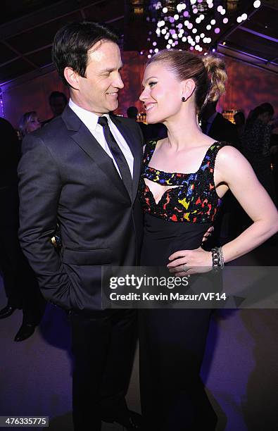 Stephen Moyer and Anna Paquin attend the 2014 Vanity Fair Oscar Party Hosted By Graydon Carter on March 2, 2014 in West Hollywood, California.