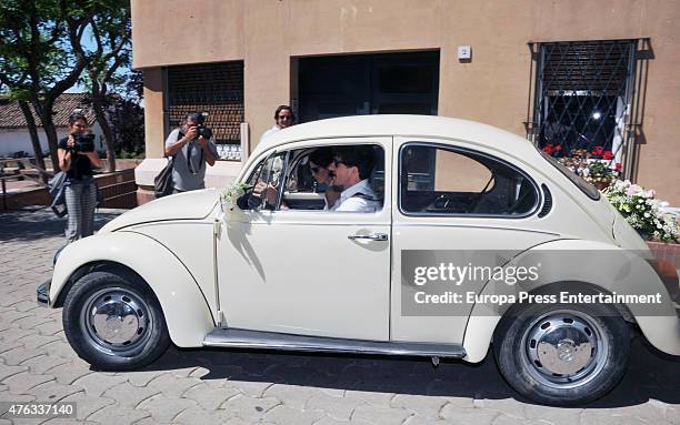 Marta Torne and Roger Gual attend their wedding on June 5, 2015 in Sant Just Desvern, Spain.