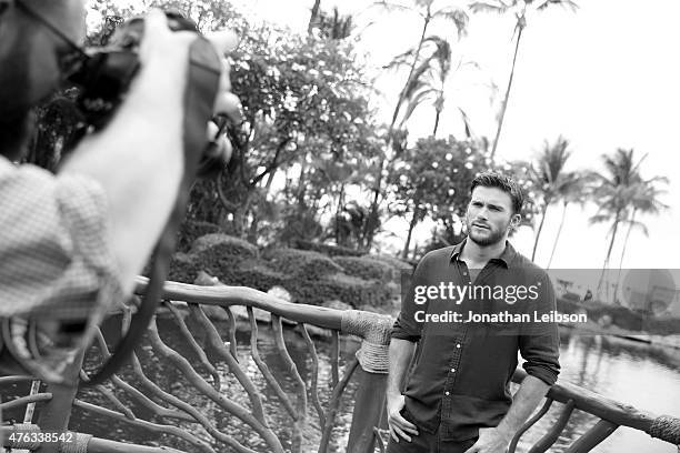 Actor Scott Eastwood poses for a portrait at the Taste of Summer Opening Night Party during the 2015 Maui Film Festival at Grand Wailea on June 3,...