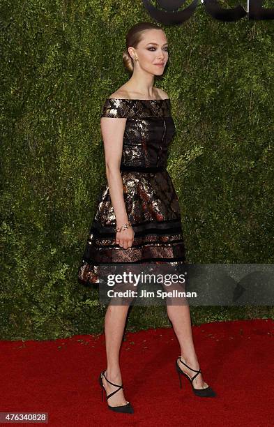 Actress Amanda Seyfried attends American Theatre Wing's 69th Annual Tony Awards at Radio City Music Hall on June 7, 2015 in New York City.