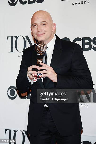 Michael Cerveris poses in the press room during the American Theatre Wing's 69th Annual Tony Awards at Radio City Music Hall on June 7, 2015 in New...