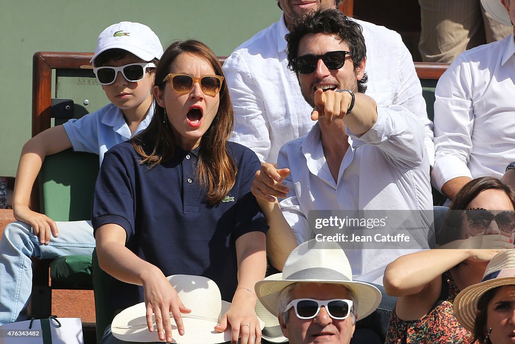 Celebrities at French Open 2015 - Day Fiftheen