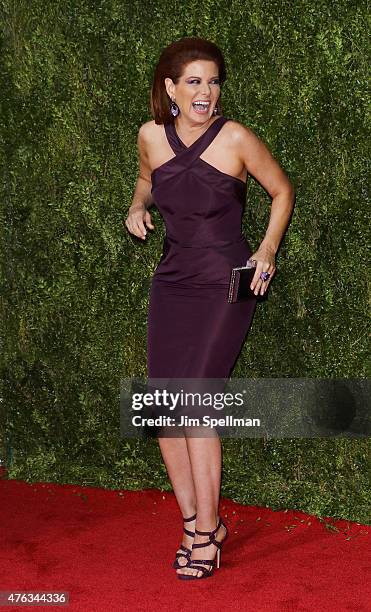 Actress Debra Messing attends American Theatre Wing's 69th Annual Tony Awards at Radio City Music Hall on June 7, 2015 in New York City.