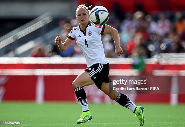 Leonie Maier of Germany runs with the ball during the FIFA Women's World Cup 2015 Group B match between Germany and Cote D'Ivoire at Lansdowne...