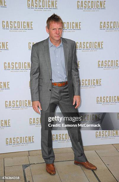 Stuart Pearce attends the Premiere of "Gascoigne" at Ritzy Brixton on June 8, 2015 in London, England.