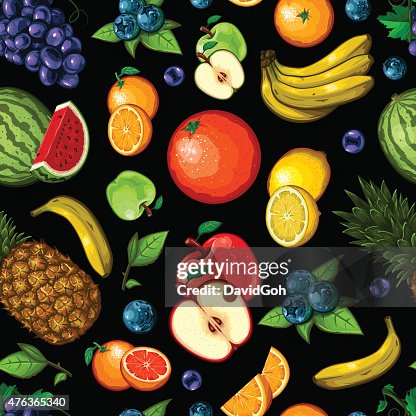 Seamless Fruit Pattern Seamless Fruit Pattern