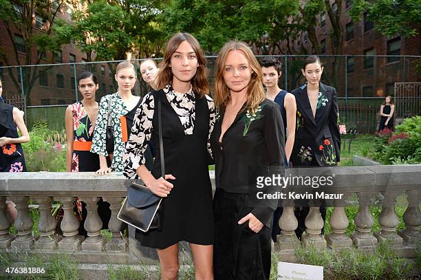 Alexa Chung and Stella McCartney and models attends the Stella McCartney Spring 2016 Resort Presentation on June 8, 2015 in New York City.