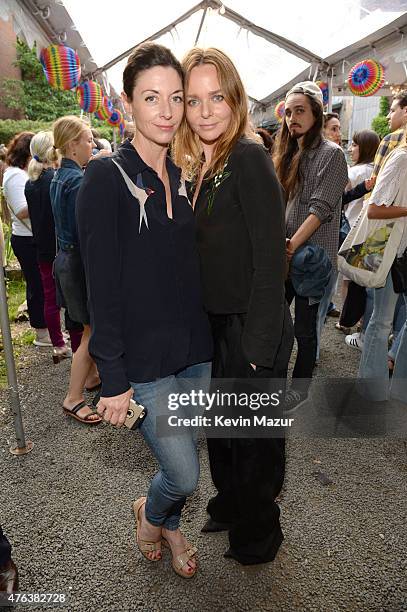 Mary McCartney and Stella McCartney attend the Stella McCartney Spring 2016 Resort Presentation on June 8, 2015 in New York City.