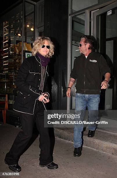 Meg Ryan and John Mellencamp are seen on January 05, 2011 in New York City.