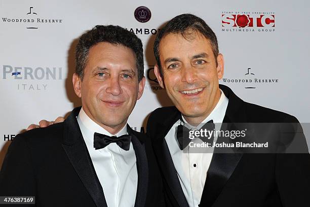 Steven Silver and Doug Mankoff arrive at Echo Lake Entertainment's Oscar Party in celebration of "Nebraska" at BOA Steakhouse on March 2, 2014 in...