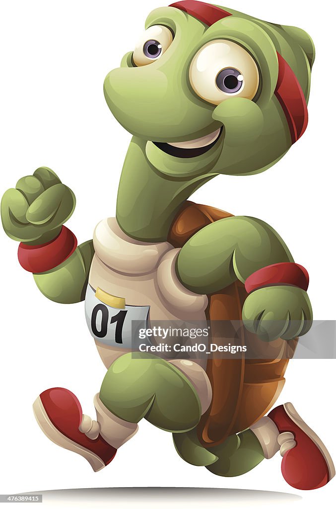 Sweating Turtle Running Running Turtle High-Res Vector Graphic - Getty Images