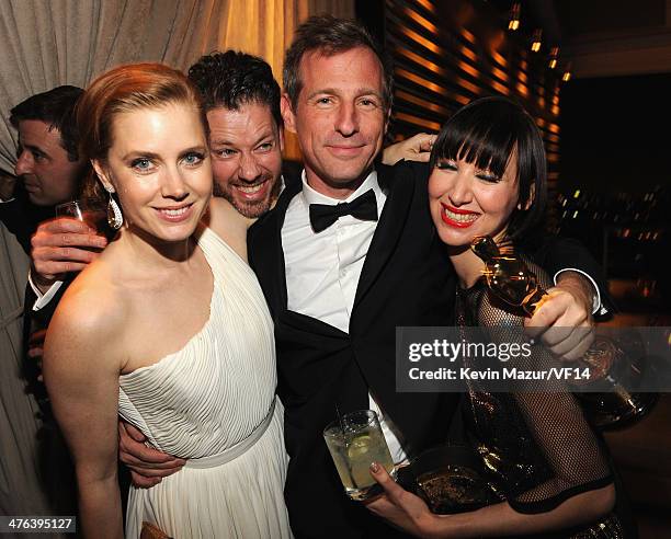 Amy Adams and Spike Jonze attend the 2014 Vanity Fair Oscar Party Hosted By Graydon Carter on March 2, 2014 in West Hollywood, California.