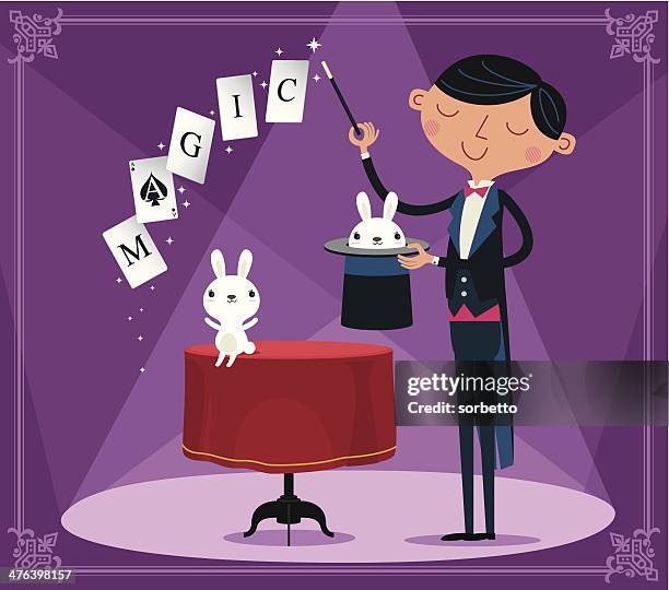 stockillustraties, clipart, cartoons en iconen met magician - magician