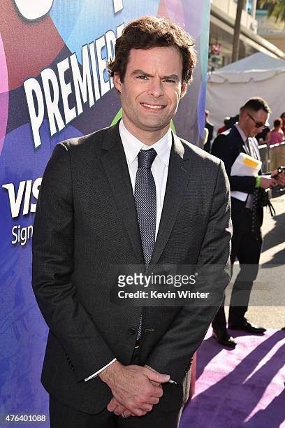 Actor Bill Hader attends the Los Angeles premiere of Disney-Pixar's "Inside Out" at the El Capitan Theatre on June 8, 2015 in Hollywood, California.