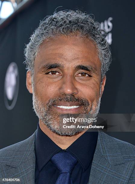 Actor Rick Fox attends the Los Angeles premiere of "Dope" in partnership with the Los Angeles Film Festival at Regal Cinemas L.A. Live on June 8,...