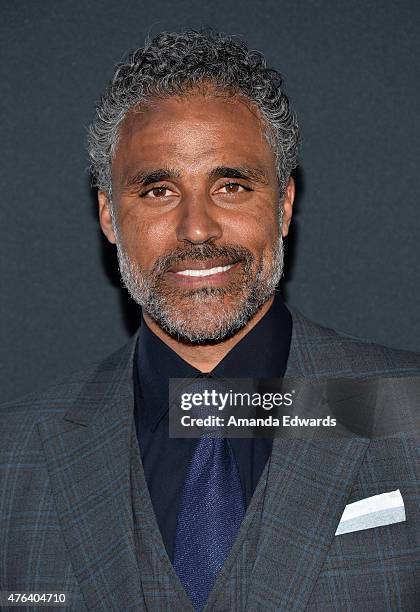 Actor Rick Fox attends the Los Angeles premiere of "Dope" in partnership with the Los Angeles Film Festival at Regal Cinemas L.A. Live on June 8,...