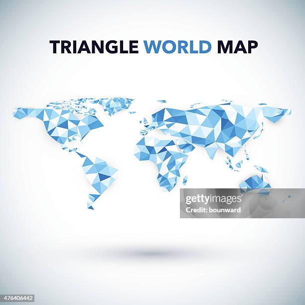 Triangular Geographic Map Triangle World Map High-Res Vector Graphic - Getty Images