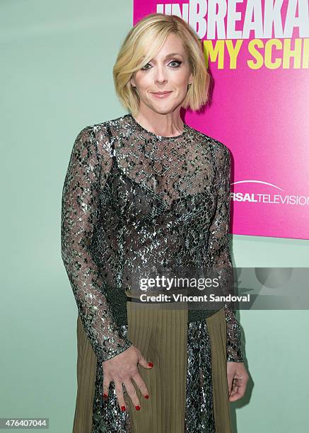 Actress Jane Krakowski attends the FYC "Unbreakable Kimmy Schmidt" special panel discussion at UCB Sunset Theater on June 8, 2015 in Los Angeles,...