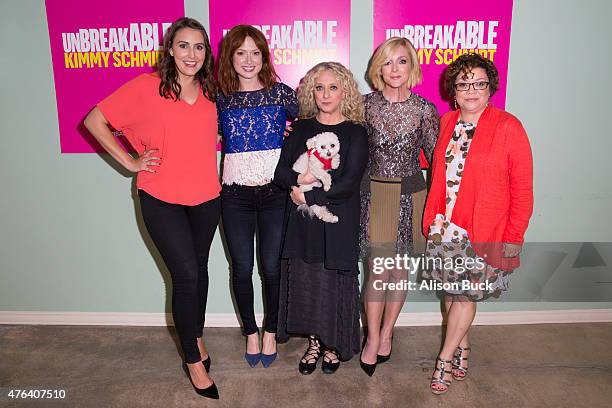 Lauren Adams, Ellie Kemper, Carol Kane, Jane Krakowski and Sol Miranda attend "Unbreakable Kimmy Schmidt" FYC @ UCB Special Panel Discussion at UCB...