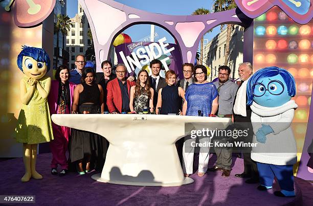 Actors Paula Poundstone, director Pete Docter, Mindy Kaling, Richard Kind, Lewis Black, Kaitlyn Dias, Bill Hader, Amy Poehler, Kyle MacLachlan,...