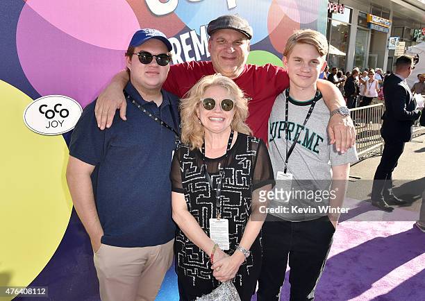Duke Garlin, actor/comedian Jeff Garlin, Marla Garlin and James Garlin attend the Los Angeles premiere of Disney-Pixar's "Inside Out" at the El...