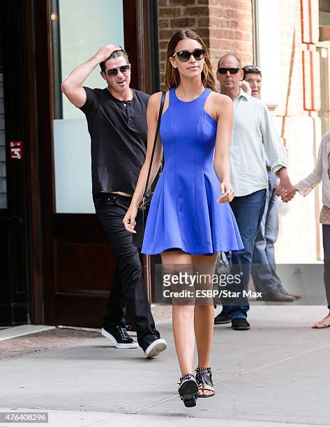 Singer Robin Thicke and April Love Geary are seen on June 8, 2015 in New York City.