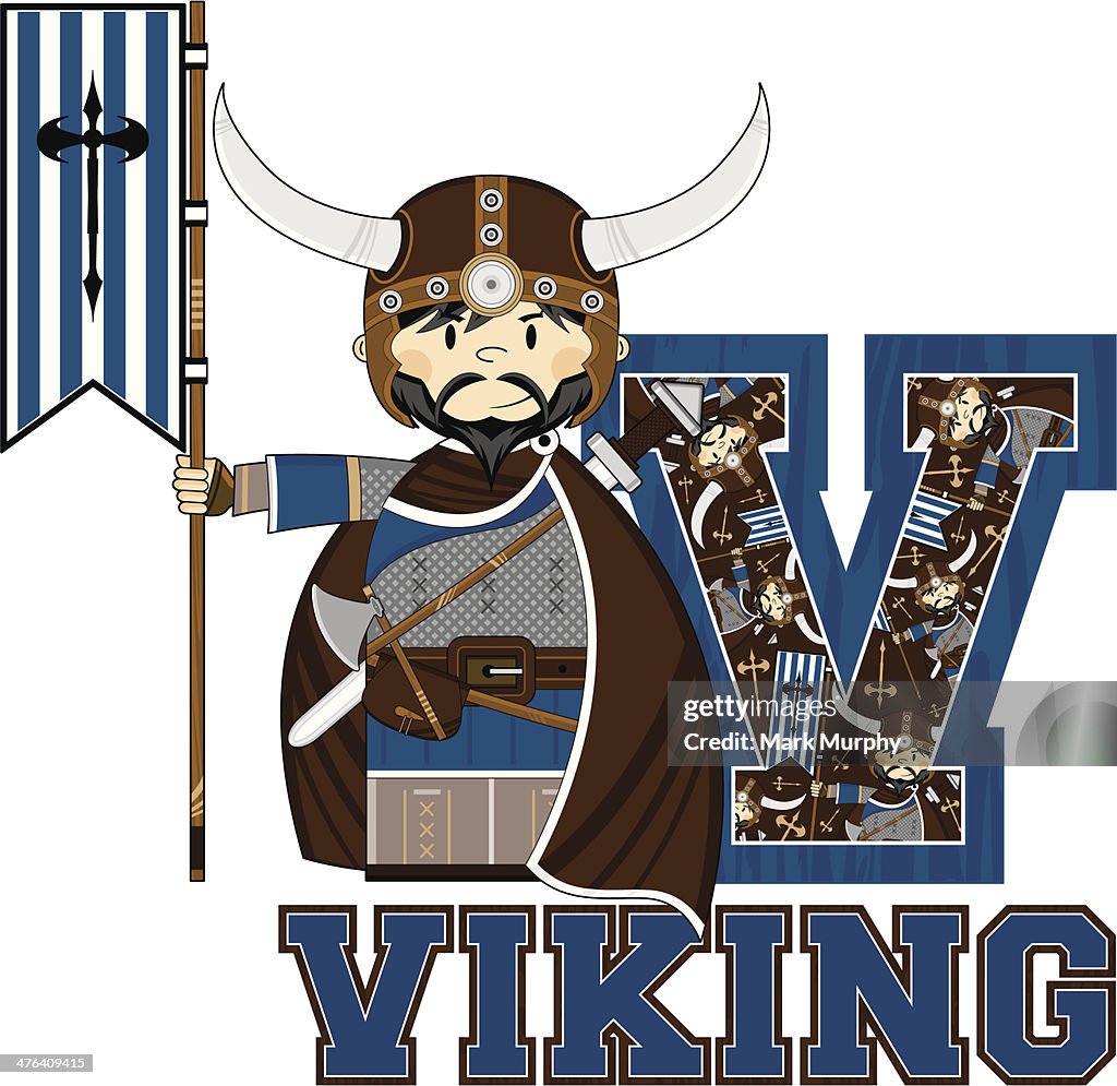 Viking com Banner aprendizagem latina V