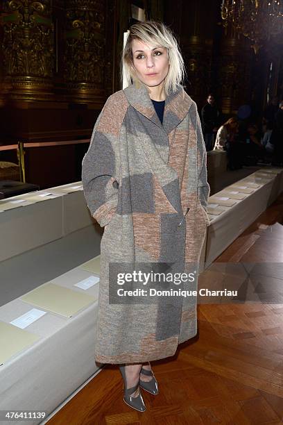 Noomi Rapace attends the Stella McCartney show as part of the Paris Fashion Week Womenswear Fall/Winter 2014-2015 on March 3, 2014 in Paris, France.