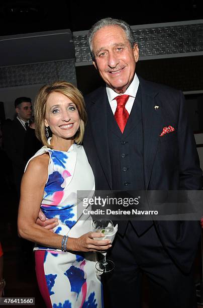 Arthur Blank and Angela Macuga attend the 9th Annual American Institute For Stuttering Benefit Gala at The Lighthouse at Chelsea Piers on June 8,...