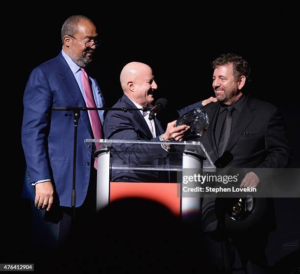 Dick Parsons, Ronald Perelman, and James Dolan attend The Apollo Theater's 10th Annual Spring Gala at The Apollo Theater on June 8, 2015 in New York...