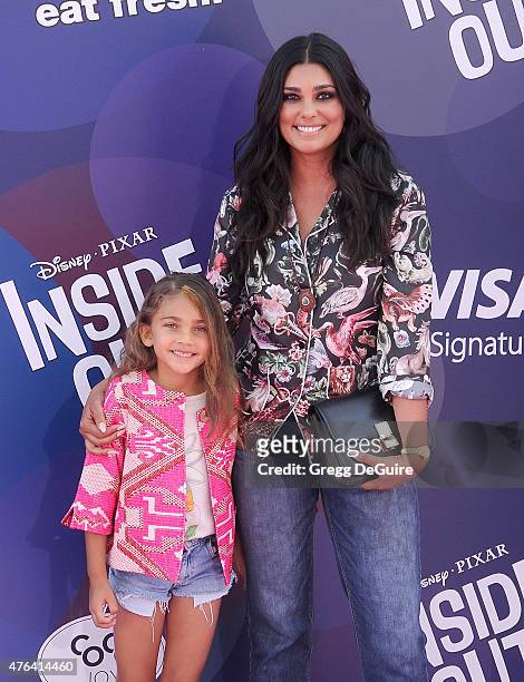 Fashion designer Rachel Roy and daughter Tallulah Ruth Dash arrive at the Los Angeles premiere of Disney/Pixar's "Inside Out" at the El Capitan...