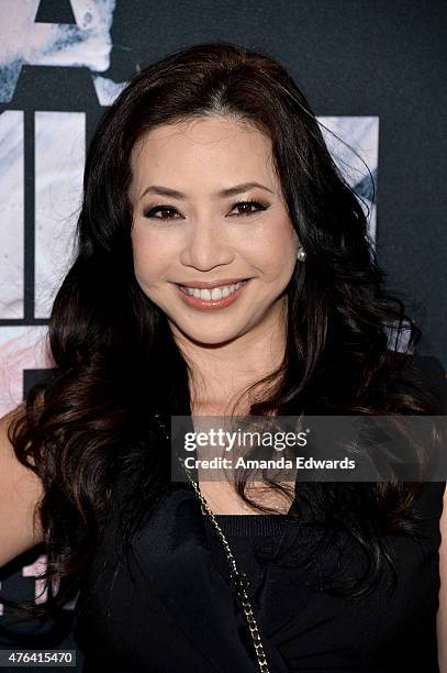 Producer Nina Yang Bongiovi attends the Los Angeles premiere of "Dope" in partnership with the Los Angeles Film Festival at Regal Cinemas L.A. Live...